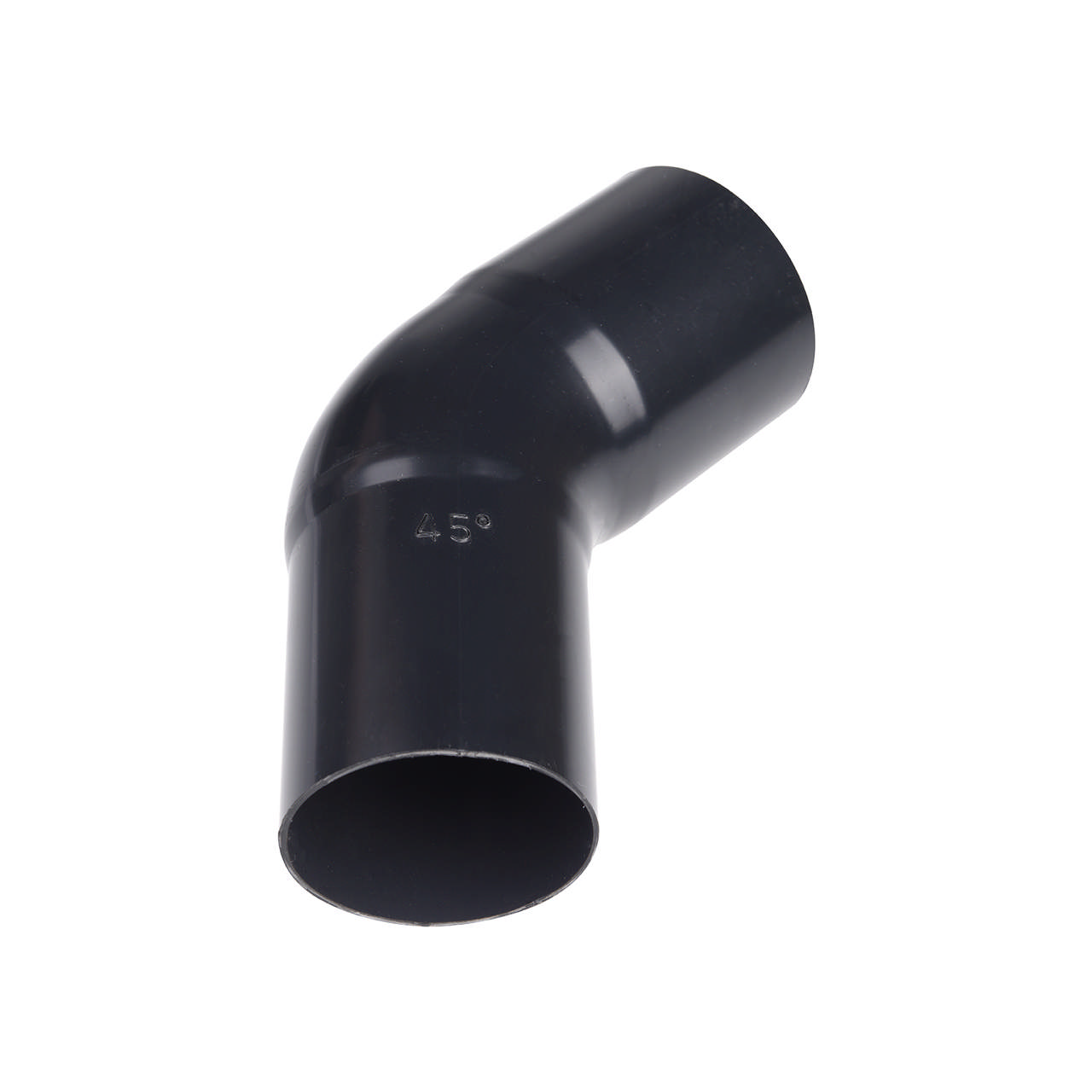 Taivutettu putki Ø 110 mm/45° musta
